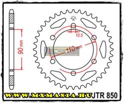  JT Sprockets hátsó lánckerék, 850, Yamaha XS/TX motorokhoz (jtr850)