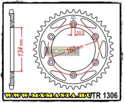  JT Sprockets hátsó lánckerék, 1306, Honda CBR/RC51/VTR (jtr1306)