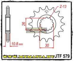 JT Sprockets első lánckerék, R 579, Yamaha RD/RZ/FZ/YZF/FJ/XJR/MT (jtf579)