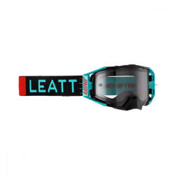 Leatt MX Velocity 6.5 2023 szemüveg, fekete-kék, füst tükör lencse (8023020170)