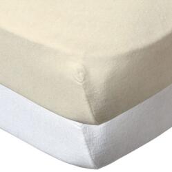 Babycalin Комплект 2 Броя Чаршафи 60X120 См Бял + Бежов Babycalin