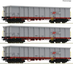 Roco Комплект от три товарни вагона без покрив, Öbb vi (6600121)