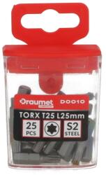 DRAUMET BIT TX-30* 25 Torx 30-as S2 profi behajtóhegy, 60 HRC, 1/4" (25 db/cs. ) DRAUMET PRÉMIUM - D0011