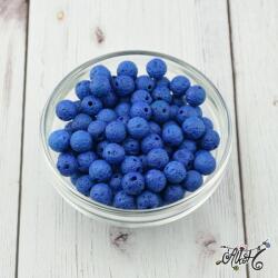 Királykék lávakő ásványgyöngy 8 mm (10 db)