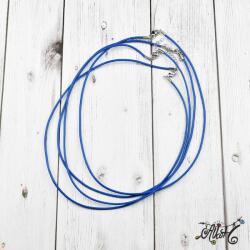  Bőr nyaklánc alap - királykék