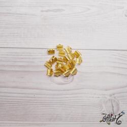  Szalagvég arany, 8x8mm (darabár)
