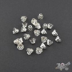  Harang alakú gyöngykupak - ezüst - Kicsi