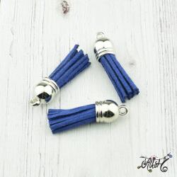  Velúr hatású bojt kicsi (3, 5 cm) - királykék