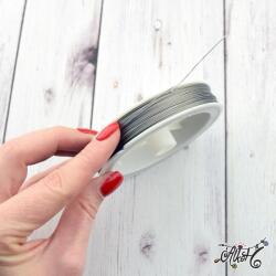  Színes tigrisbajusz 0, 45mm - szürke/acél szín (70m)