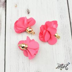  Textil virág bojt - pink