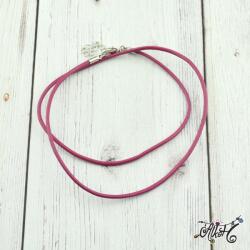  Bőr nyaklánc alap - mályva
