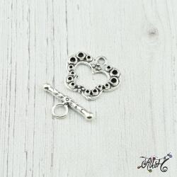 Tibeti ezüst T-kapocs - pillangó