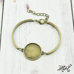  Antik bronz színű karkötő alap (belső: 20mm)