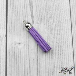  Velúr hatású bojt (6 cm) - világos lila