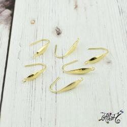  Orvosi fém arany hosszúkás fülbevaló akasztó (1 pár)