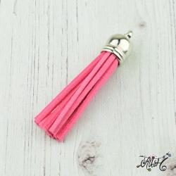  Velúr hatású bojt (6 cm) - pink