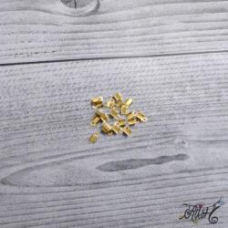 Bőrvég arany, 6x3mm (10 db)