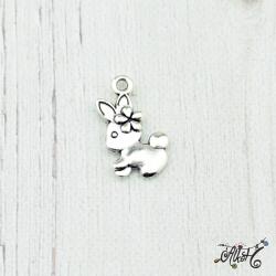  Tibeti ezüst nyuszi fityegő, medál