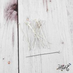 Hurkos szerelőpálca - ezüst, 5 cm (20 db)