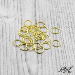 Szerelőkarika szimpla - arany 8 mm (20 db)