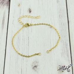  Orvosi fém arany, szerelhető karkötő alap