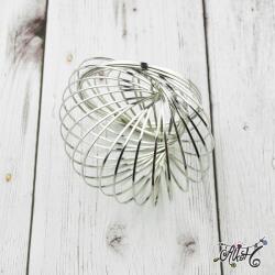  Memória karkötő alap, lapos, 60mm (10 hurok)