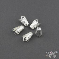  Kúpos gyöngykupak, végzáró - ezüst