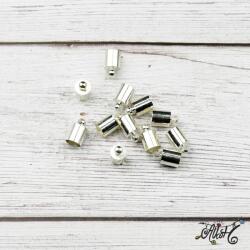  Végzáró kupak - ezüst, 9, 5x6mm