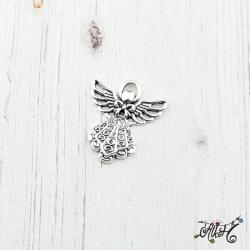  Tibeti ezüst angyal fityegő, medál