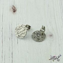  Orvosi fém szerelhető, díszes bedugós fülbevaló alap (1 pár)