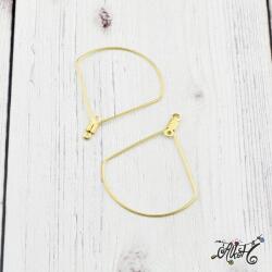  Orvosi fém csepp fülbevaló alap, arany (1 pár)