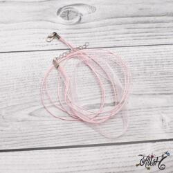  Organza nyaklánc alap - halvány rózsaszín