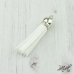  Velúr hatású bojt (6 cm) - fehér