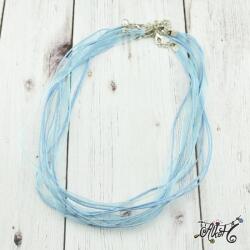  Organza nyaklánc alap - világoskék