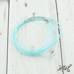  Organza nyaklánc alap - halvány türkiz