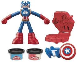 Hasbro Set Play-Doh Marvel - Captain America, 10 cm Figurina