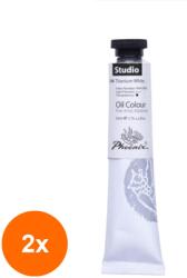 Phoenix Set 2 x Culori in Ulei Artist Phoenix, Titanium White, 50 ml (CUL-2xCH 45B104)