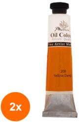 Phoenix Set 2 x Culori in Ulei Artist Phoenix, Yellow Deep, 50 ml (CUL-2xCH 45B208)