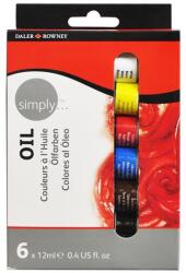 Daler Rowney Set Culori in Ulei 6 x12 ml Simply Daler Rowney (18500006)