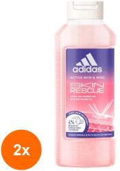 Adidas Set 2 x Gel de Dus Adidas S&M Skin Rescue, Femei, 400 ml