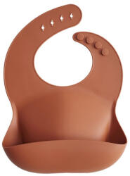 Mushie Hajlékony szilikon előke - agyag - ministudio