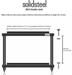 Solidsteel Rack Audio-Video Solidsteel S5-2 Negru