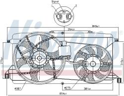 NISSENS Ventilator, radiator NISSENS 85826 (85826) - automobilus