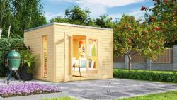 WEKA Faház Weka Designhaus P285 natúr kezeletlen faanyag, 300 x 300 cm (2853400)