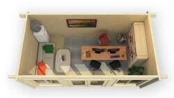 WEKA Hétvégi faház Homeoffice gerendaház 709 480 x 250 cm (709702)