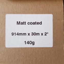 Mitsubishi Matt Coated 140g 914mm x 30m (MC140914)