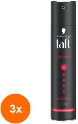 Schwarzkopf Set 3 x Fixativ Taft Power Caffeine Nr. 5 Mega, 250 ml (ROC-3xMAG0000117)