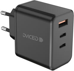 Dviced Incarcator retea Dviced DV221014, 140W, GaN, 2 USB-C, USB-A, Negru (DV221014)