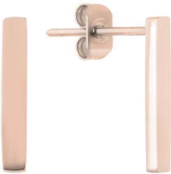 Troli Stílusos rózsaszín aranyozott minimalista fülbevalók