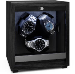 Klarstein Brienz 3 órafelhúzó, 4 üzemmód, csendes, fa megjelenés, rugalmas párna (WW3-Brienz3Black) (WW3-Brienz3Black) - electronic-star